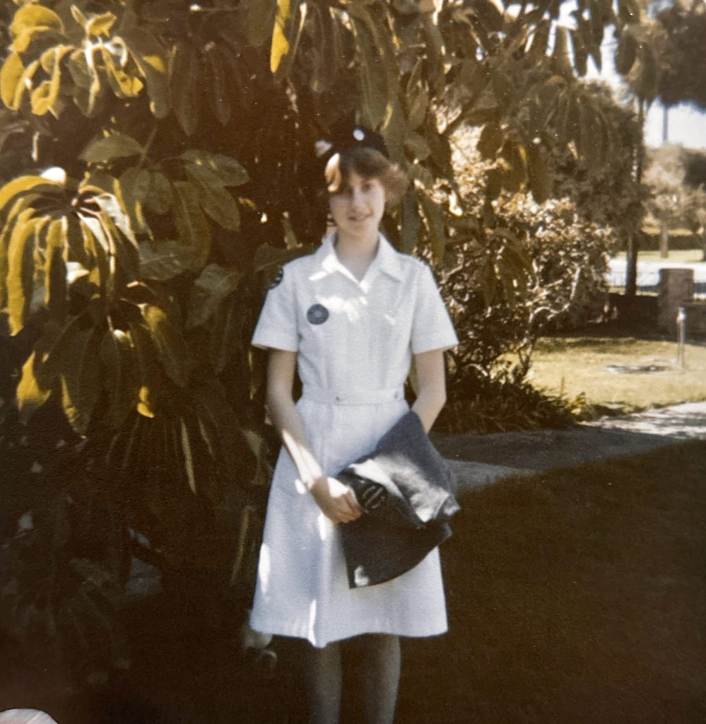 Nola Pearce as a St John Cadet in Adelaide during the 1970s.