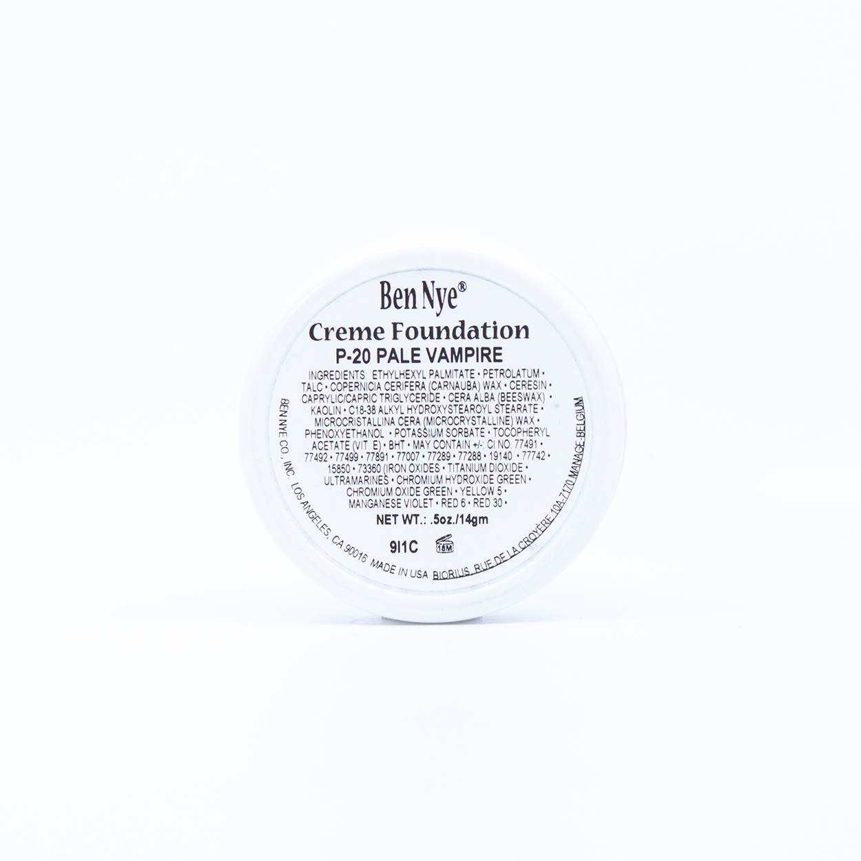 Ben Nye Creme Foundation - Pale Vampire P20 - Image 2
