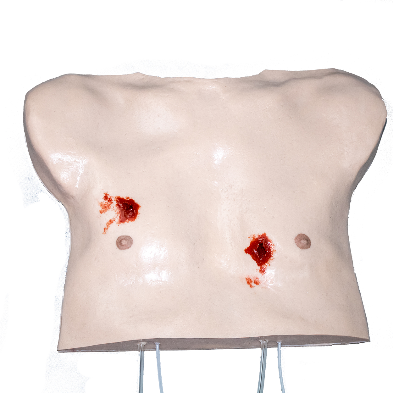 Lifecast Male Upper Torso with Sucking Wounds - Image 3